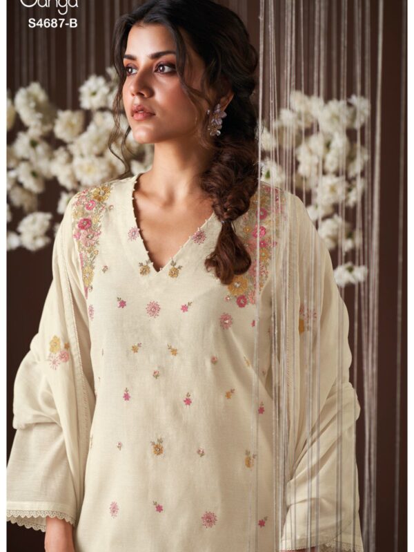 GANGA  FASHION
KIREYA 4687 SERIES SUMMER COLLECTION SALWAR KAMEEZ DRESS MATERIALS - 4687-B