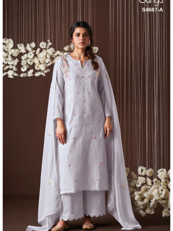 GANGA  FASHION
KIREYA 4687 SERIES SUMMER COLLECTION SALWAR KAMEEZ DRESS MATERIALS - 4687