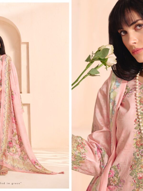 RANG FASHION
CASABELLA 1001 TO 1004 SERIES PURE ORGANDY DIGITAL PRINTED WITH HANDWORK SUMMER COLLECTION - 1001