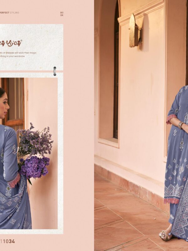JAY VIJAY PRINTS
JHOOM 11031 TO 11036 SERIES PURE ORGANDY HAND BLOCK PRINT SUMMER COLLECTION - 11034