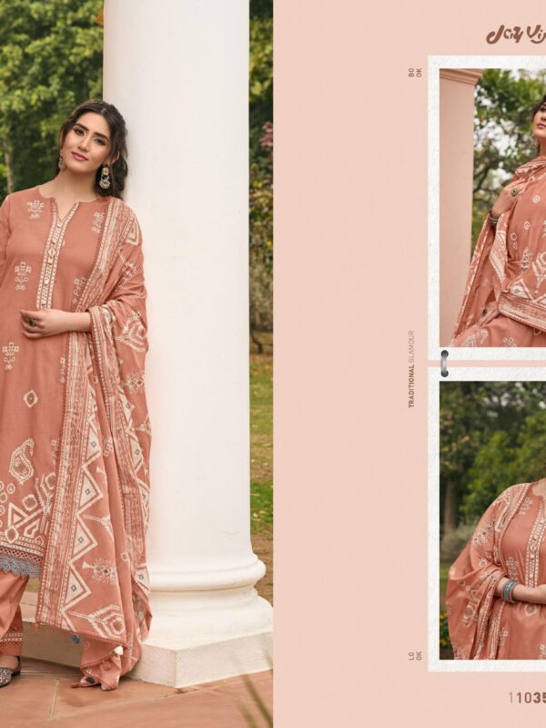 JAY VIJAY PRINTS
JHOOM 11031 TO 11036 SERIES PURE ORGANDY HAND BLOCK PRINT SUMMER COLLECTION - 11035