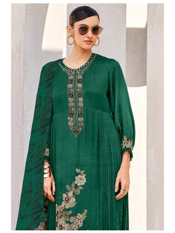 VARSHAA  FASHION
EVREEN EV-01 TO EV-04 SERIES VISCOSE MUSLIN  DIGITALLY  PRINTED WITH EMBROIDERED NECKLINE SALWAR KAMEEZ - EV-01